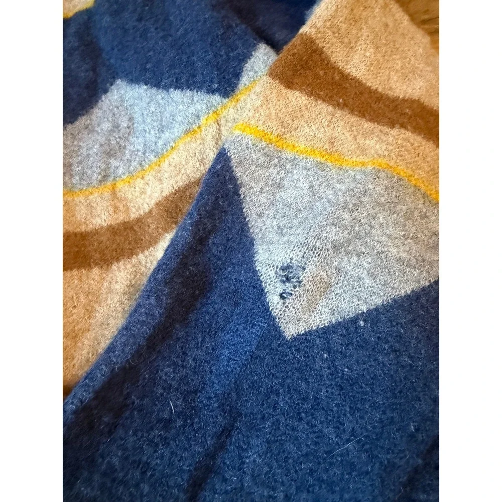 Toad&Co Heartfelt Merino Wool Open Front Cardigan Hoody Thunderbird Western Boho - Picture 3 of 6